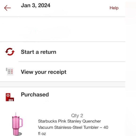 🎀LAST ONE! STANLEY X STARBUCKS 2024 - WINTER PINK 40 OZ LIMITED EDITION🎀 - Picture 3 of 3